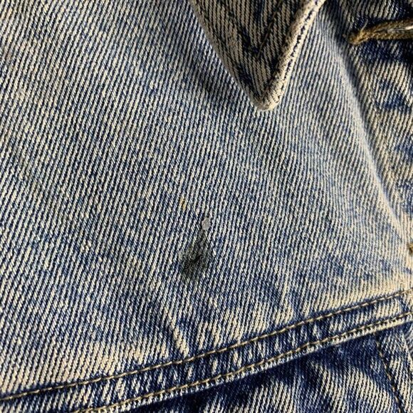 Vintage 90s Squeeze Button Up Denim Jean Jacket M Med Wash Stephen Hardy - Picture 3 of 7